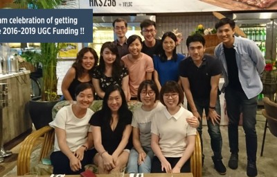 Team Celebration of getting the 2016-2019 UGC Funding