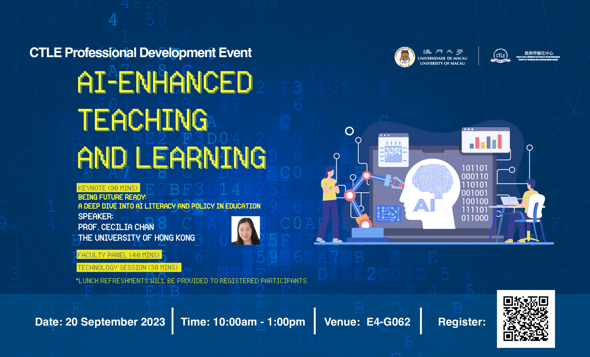 Prof. Cecilia Chan was invited as a Keynote Speaker at the University of Macau on how AI-enhanced Teaching and Learning